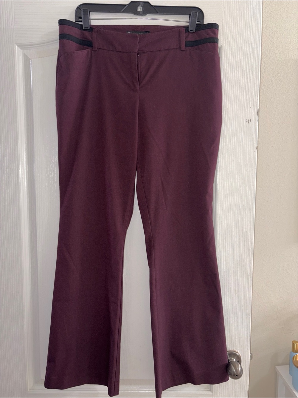 New York & Company Plum Bootcut Dress Pants